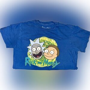 Ripple Junction Rick & Morty Blue Short Sleeve Tee